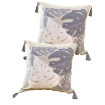 Axc Home Punch Nakışlı Dekoratif İçi Dolu  2'li Kırlent