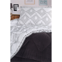 Eponj Yeni Nesil Wellsoft Lima Antrasit Yorganlı 2 Parça Comfort Set Tek Kişilik