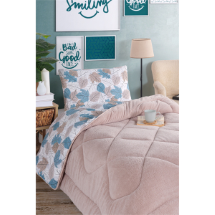 Eponj Yeni Nesil Wellsoft Flower Pudra Yorganlı 2 Parça Comfort Set Tek Kişilik