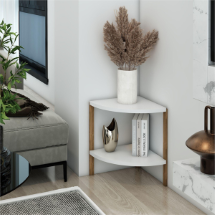 Jest Dekor Zümrüt  Üçgen 2 Raflı Dekoratif Raf