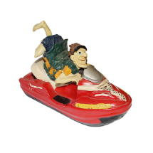 Jet Ski' li Yaşlı Adam    Seramik Kumbara