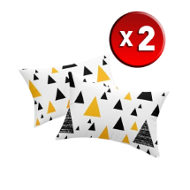 Eponj 2'li Only I love Siyah-Sarı 2 Adet 2'li Yastık Kılıfı