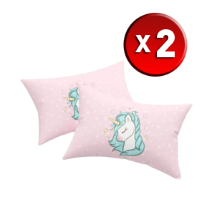 Eponj 2'li Unicorn Dreams Pembe 2 Adet 2'li Yastık Kılıfı