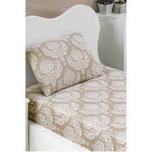 Eponj Ep-300048 Post Kahve Lastikli Çarşaf Seti Tek Kişilik