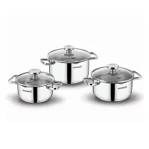 Korkmaz A1967 Aqua Jr. 6 Parça  Tencere Seti