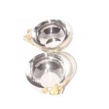 Lotus Çelik Pirinç Aksesuarlı 33X20X7 Cm İkili Çerezlik