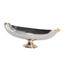 Lotus Çelik Pirinç Aksesuarlı 47X17X19 Cm Gondol Yemişlik