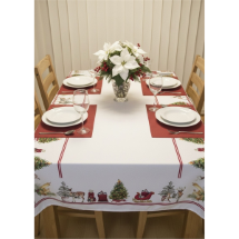 Axc Home Yeni Yıl Temalı Dijital Baskı 160x220 cm Masa Örtüsü