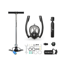 Cosmo Technology Doldurulabilir Mini Tüp ve Şnorkel Maskesi Taşınabilir Dalış Seti