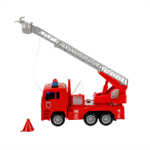 Maxx Wheels Sesli ve Işıklı Su Fışkırtan Merdiven 24 cm İtfaiye Aracı