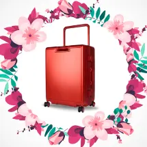 Zeplin Luna PC Policarbon (Kırmızı) Orta Boy Valiz