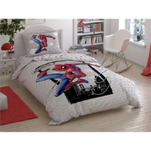 Taç Lisanslı Spiderman  Tek Kişilik Nevresim Takımı