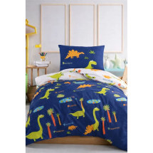 Eponj Dinolar  Tek Kişilik Nevresim Seti