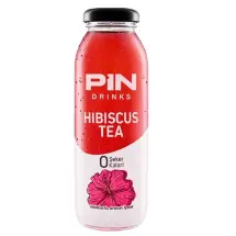 Pin Drinks Hibiscus 12X250 ml. Cam Şişe İçecek