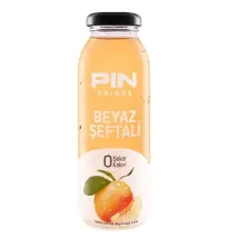 Pin Drinks Beyaz Şeftali 12X250 ml. Cam Şişe İçecek