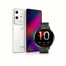 Ovion V20 PRO 8/256GB Beyaz + Vio Watch Ultra 2 Siyah Cep Telefonu + Akıllı Saat
