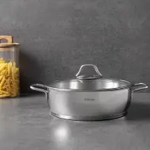 Hisar Teos Çelik 24 cm Basık Tencere