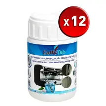 Coffytab A001-5 12 Adet Kahve Makinası Süt Çubuğu Temizleme Tableti