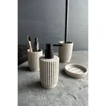 Primanova D-S20940 Doric 4'lü Krem Banyo Seti