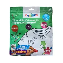 Carioca 5-6 Yaş - Kalem Hediyeli Boyanabilir Tişört