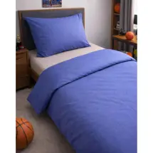 Eponj Koyu Mavi Tek Kişilik Nevresim Takımı