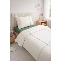 Eponj Aya Beyaz Tek Kişilik Nevresim Takımı