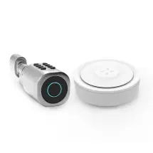 Xenon Smart X7964 Zigbee Wifi / X8052 Parmak İzi Şifre Girişli Gümüş Akıllı Kapı Kilidi ve Ağ Geçidi Seti