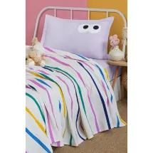 Eponj Baskılı  Tek Kişilik Pike Takımı