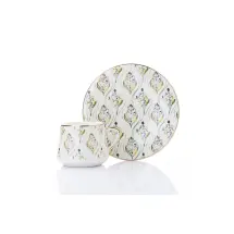 Juvia JV 22 Lüks Porselen 6 Kişilik Kahve Takımı