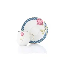 Juvia JV 18 Lüks Porselen 6 Kişilik Kahve Takımı