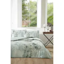 Özdilek Ranforce Nature Drip Yeşil Çift Kişilik Nevresim Takımı