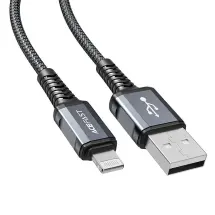 Acefast C1-02 USB-A to Lightning  Aluminyum Şarj Data Kablosu