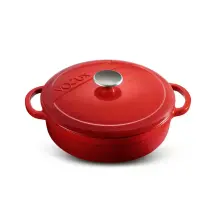 Voeux L'amour Degrade Kırmızı  Sığ Döküm Tencere