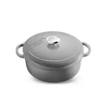 Voeux Gracieuse Gri  Yuvarlak Döküm Tencere