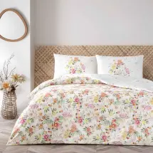 Taç Ranforce Shirley Sarı Çift Kişilik Nevresim Takımı