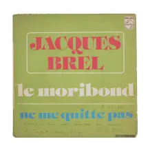 Jacques Brel 45' lik Plak Le Moribond