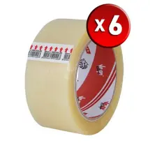 Ve-ge 45X100 6'lı Aslan Şeffaf Koli Bandı