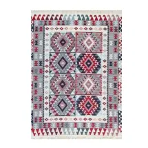 Axc Home Çift Taraflı Pamuk Dokuma 2088 Red  Kilim Halı