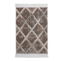 Axc Home Çift Taraflı Pamuk Dokuma 2135 Beige  Kilim Halı