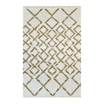 Axc Home Çift Taraflı Pamuk Dokuma 2145 Beige  Kilim Halı