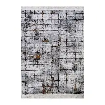 Axc Home Çift Taraflı Pamuk Dokuma 2299 Black  Kilim Halı
