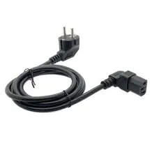 Sensei Eu Power Cord L Tipi Alt 3X0.75MM 220V 90 Derece 1.5 Metre 3lü Güç Kablosu