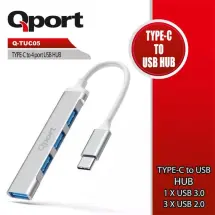 Qport Q-TUC05 Type-C To 4 Port Usb 3lü Çoklayıcı