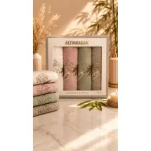 Altınbaşak 50x90 Bambu Helena 4'lü El Havlusu