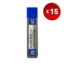Faber Castell 0.7 mm 2B Super Fine 15 Adet Kalem Ucu