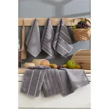 Eponj 30x50 Sofya Antrasit 12'li Mutfak Havlusu