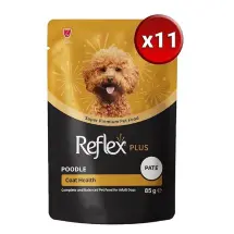 Reflex Plus Pounch Poodle Coat Health Pate 85G x 11 Adet Yetişkin Köpek Maması