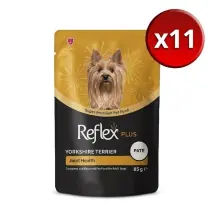 Reflex Plus Pouch Yorkshire Terrier 85G x 11 Adet Yetişkin Köpek Maması
