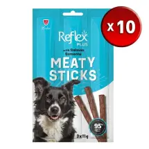 Reflex Plus Somonlu Çubuk 3X11G x 10 Adet Yetişkin Köpek Ödül Maması
