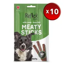 Reflex Plus Ördek ve Kaz Etli Çubuk 3x11G x 10 Adet Yetişkin Köpek Ödül Maması